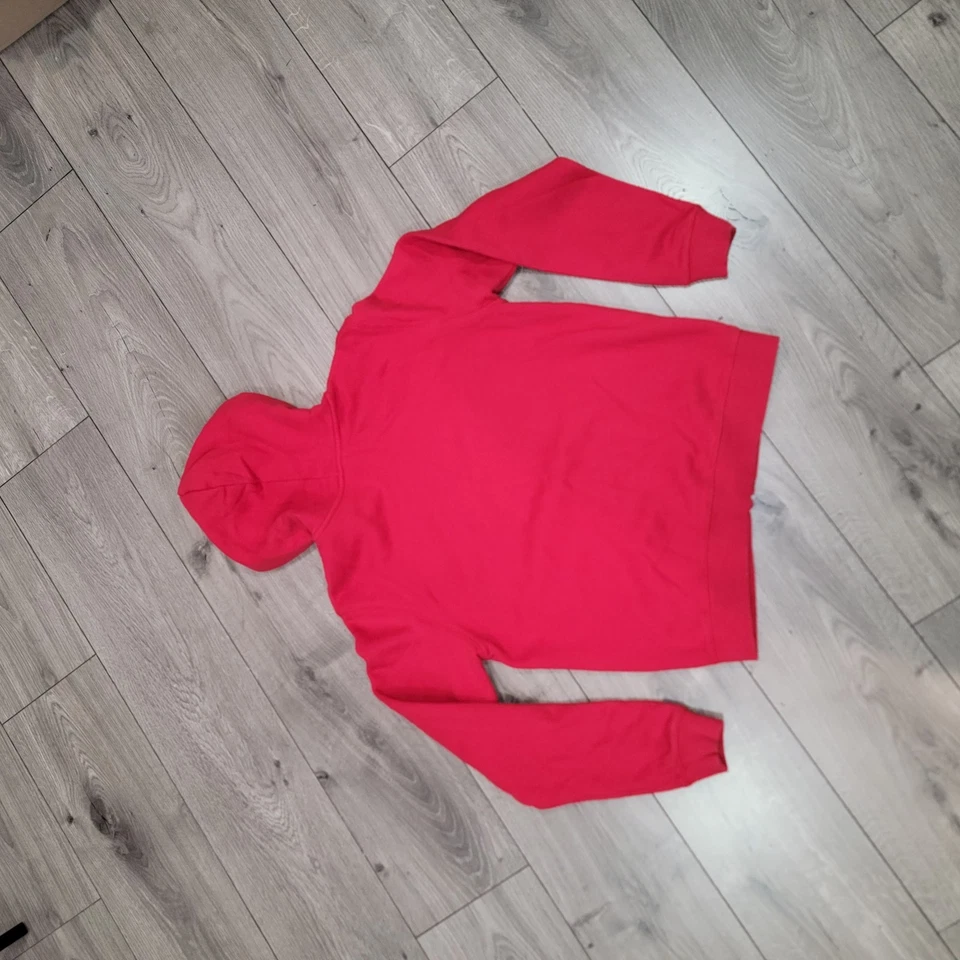Sudadera con capucha roja con cremallera Footlocker para mujer talla mediana manga larga Foto 2 de 4