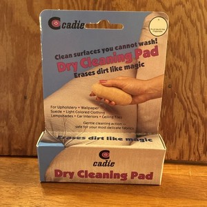 Vintage Cadie Dry Cleaning Pad Erase Dirt Like Magic Furniture Clothing New USA