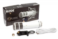 White Podcaster Microphone for HighQuality Audio Recording