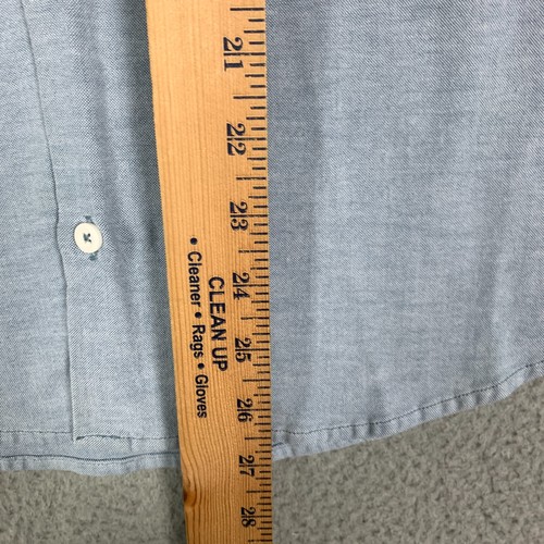 Lululemon Commission Shirt Mens Small Blue Pocket Long Sleeve Slim Fit Preppy - Bild 6 von 7