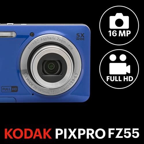 KODAK PIXPRO FZ55-BL 16MP Digital Camera 5x Optical Zoom