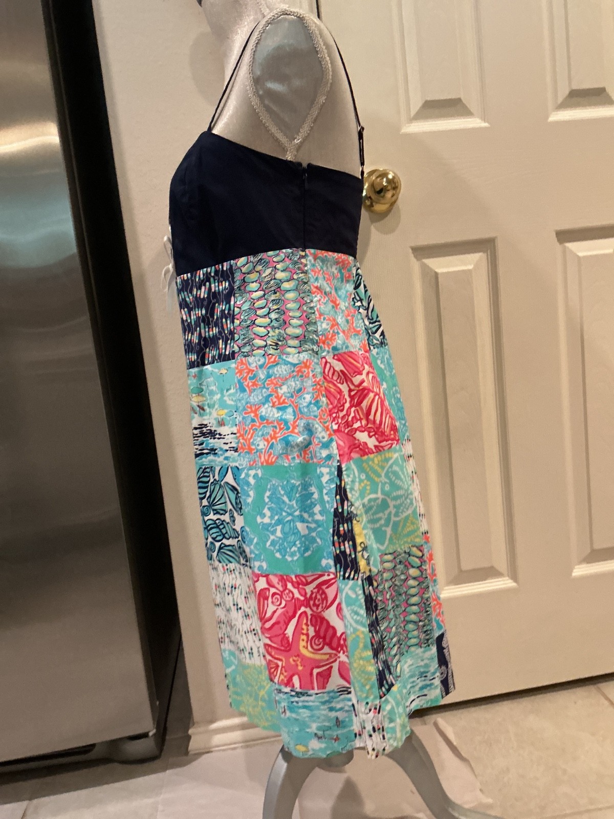 Lilly Pulitzer Womens Multi Patchwork Strap Sundr… - image 5