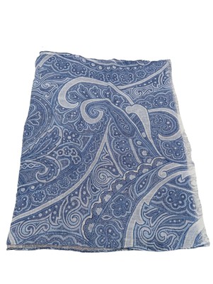 HEISEL Stola Damen Tuch blau Casual-Look