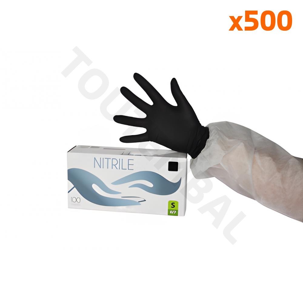 Gants en nitrile noir jetables pour le bricolage maison et entretien mécanique 500x