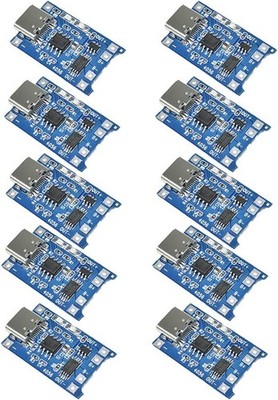 10pcs Type-C USB 5V 1A 18650 Lithium Battery Charger Module Charging Board with