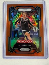 2024 Panini Prizm Monopoly WNBA - Alysha Clark #7 Orange Prizm 96/124