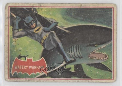 1966 OPC Batman Red Bat #37A Watery Warfare — Raw