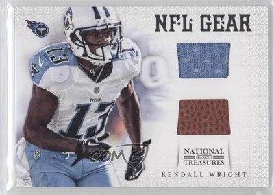 2012 Panini National Treasures Dual Materials 50/75 Kendall Wright Rookie RC 0f8
