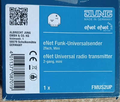 Funk-Universalsender,Jung, eNet  2fach, FMUS2UP
