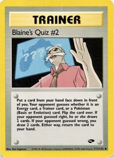 Blaine's Quiz #2 111/132 Uncommon Gym Challenge Pokemon Unlimited Lightly Played on eBay