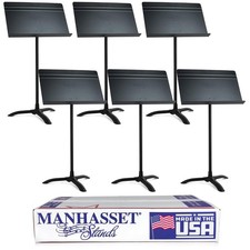 Manhasset 48 Symphony Music Stand Bulk Pack 6 Adjustable