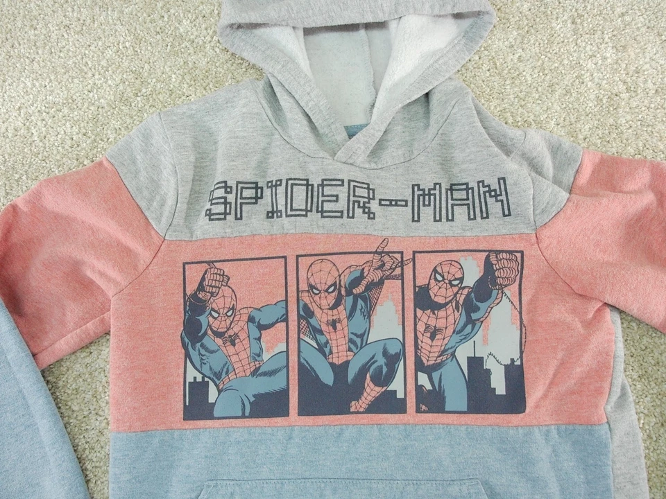 Spiderman Sudadera con Capucha Niños Talla 8 Rojo/Azul/Gris/Plover Camisa Niños Foto 2 de 4
