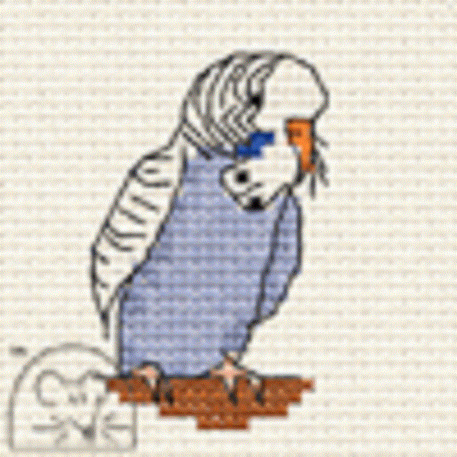 Mouseloft Stitchlets 'Budgie' Cross Stitch Kit