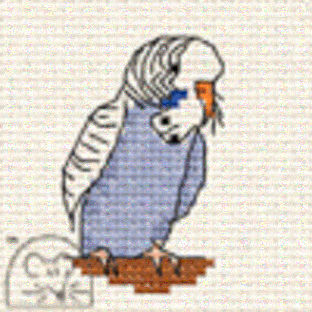 Mouseloft Stitchlets 'Budgie' Cross Stitch Kit