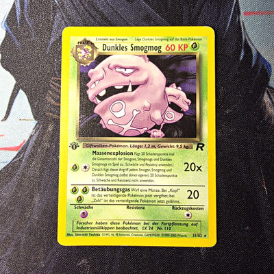 Pokémon TCG Dunkles Smogmog 31/82 Team Rocket Rare Deutsch 1999 First Edition