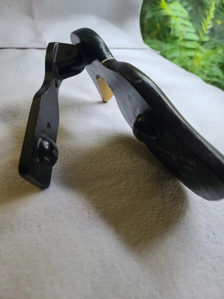 Pomo de puerta de hierro forjado de 7", pintado a mano y firmado pato mallardo Foto 4 de 4