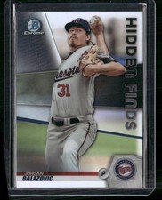 2020 Bowman #HF-JB Jordan Balazovic Chrome Hidden Finds