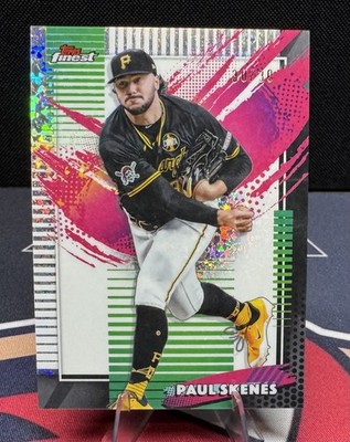 2026 Topps Finest-#210 Paul Skenes Rare White Mini Diamond SSP 30/30 Jersey #
