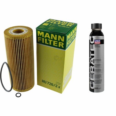 MANN-FILTER ÖLFILTER HU 726/2 x + LIQUI MOLY Cera Tec 3721