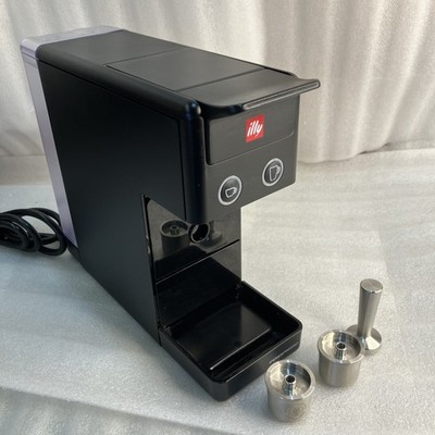 illy Type 641 IPERESPRESSO MACHINE, BLACK with 2 Refillable Capsules+Hand Tamper