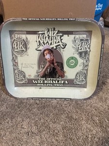 the official Wiz Khalifa rolling tray 2014 atlantic rec. rolling tray. 11” By 7”