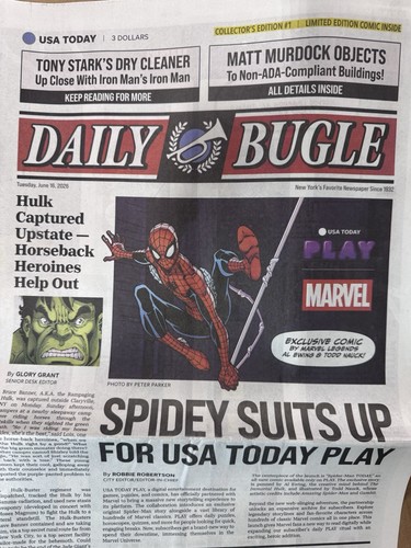 Marvel Daily Bugle #1 Collector's Edition “Spidey Suits Up for USA TODAY Play”