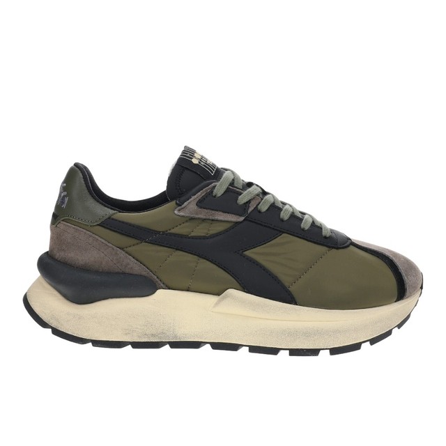 diadora Mercury Elite Lace Up  Mens Green Sneakers Casual Shoes 180469-70433