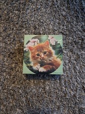 Vintage Springbok mini cat jigsaw puzzle missing 1 piece