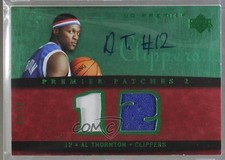 2007-08 UD Premier Emerald 2/10 Al Thornton #PR1-AT Patch Auto 0b5
