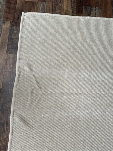 Pottery Barn Warm Throw Blanket Tan Chenille 50 x 60" - Picture 6 of 9