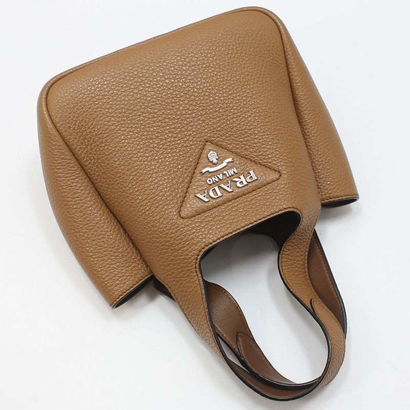 Prada Brown Vitello Daino Soft Mini Tote Bag 1BA349 155404252 image 3