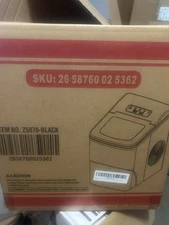 Aglucky Z5876-BLACK Countertop Portable Ice Maker Machine Self Cleaning