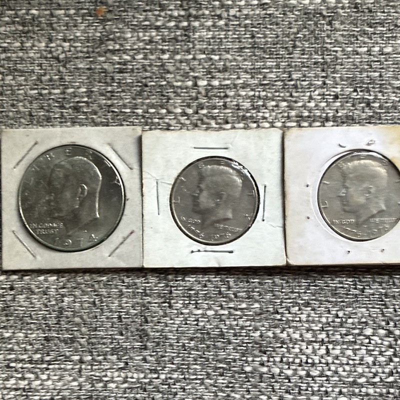 Eisenhower $1 Dollar Coin Lot (3) 1974-D & 2x 1776-1976-D Business
