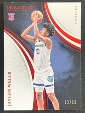 Jaylen Wells 2024-25 Panini Immaculate Collection Red RC /15 #7