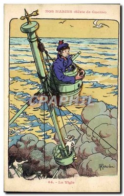 La Vigie - Nos Marins (Kriegsserie) - H. Rervèse, Nr. 64