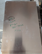 2 Pieces of 8" x 12" Aluminum .060" Thick 1/16" - 14 Gauge Sheet Metal/PLATE