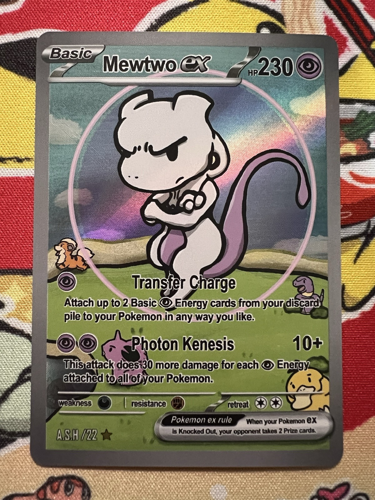 Mewtwo EX After Skool Hobby Generation One Custom Trading Card #22