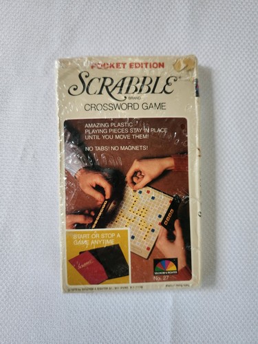 Vintage POCKET EDITION SCRABBLE CROSSWORD GAME - BRAND NEW - Sealed - Picture 1 of 2