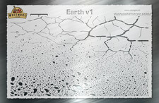Earth v1 Crackle Speckle Cracked Earth Fishing Lure Airbrush Stencil Mylar