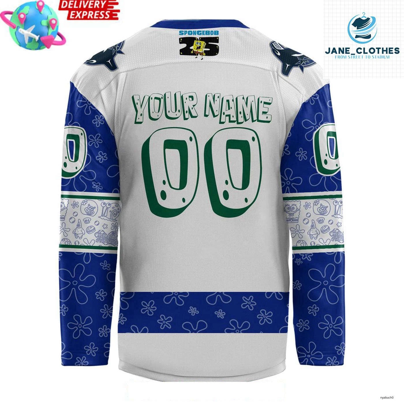 Personalized Vancouver Canucks 25th Anniversary Custom Hockey Shirt