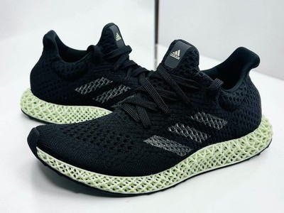 Adidas Futurecraft 4D Black Linen Green 2021 Men's Size 7 FZ2560 4D Midsole