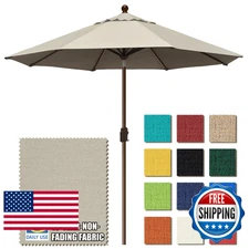EliteShade USA 9Ft Market Patio Umbrella Outdoor w/ Ventilation, 10-Year Non-Fad