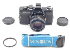 [Near MINT] Minolta SRT 101 SLR Black MD 50mm f1.7 Lens From JAPAN