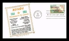 DR JIM STAMPS US COVER NEVADA STATEHOOD CENTENNIAL FDC SCOTT 1248 CREASED BACK