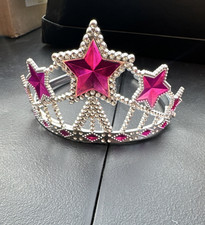 Silver Pink Star Tiara for Girls Princess Fairy Costume