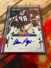 2025 Panini Impeccable IMMORTAL INK ALAN PAGE AUTO /49