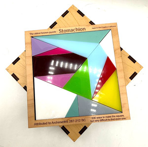 Stomachion Puzzle Archimedes Classic Brain Teaser with 536 Solutions