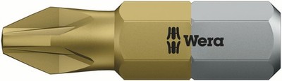 WERA 1/4'' TiN Bits 855/1 PZ 2x25 extrem hart 05480222001