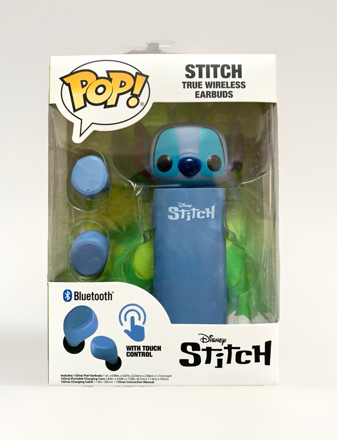 NEW Funko Pop Disney Stitch Wireless Bluetooth Earbuds w&sol;Touch Control and Case