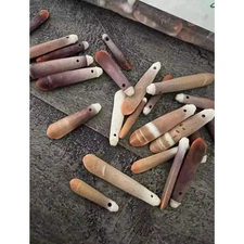 20 - Drilled Natural Sea Urchin Spines - 0.5 - 1" Shells Jewelry Making Crafts